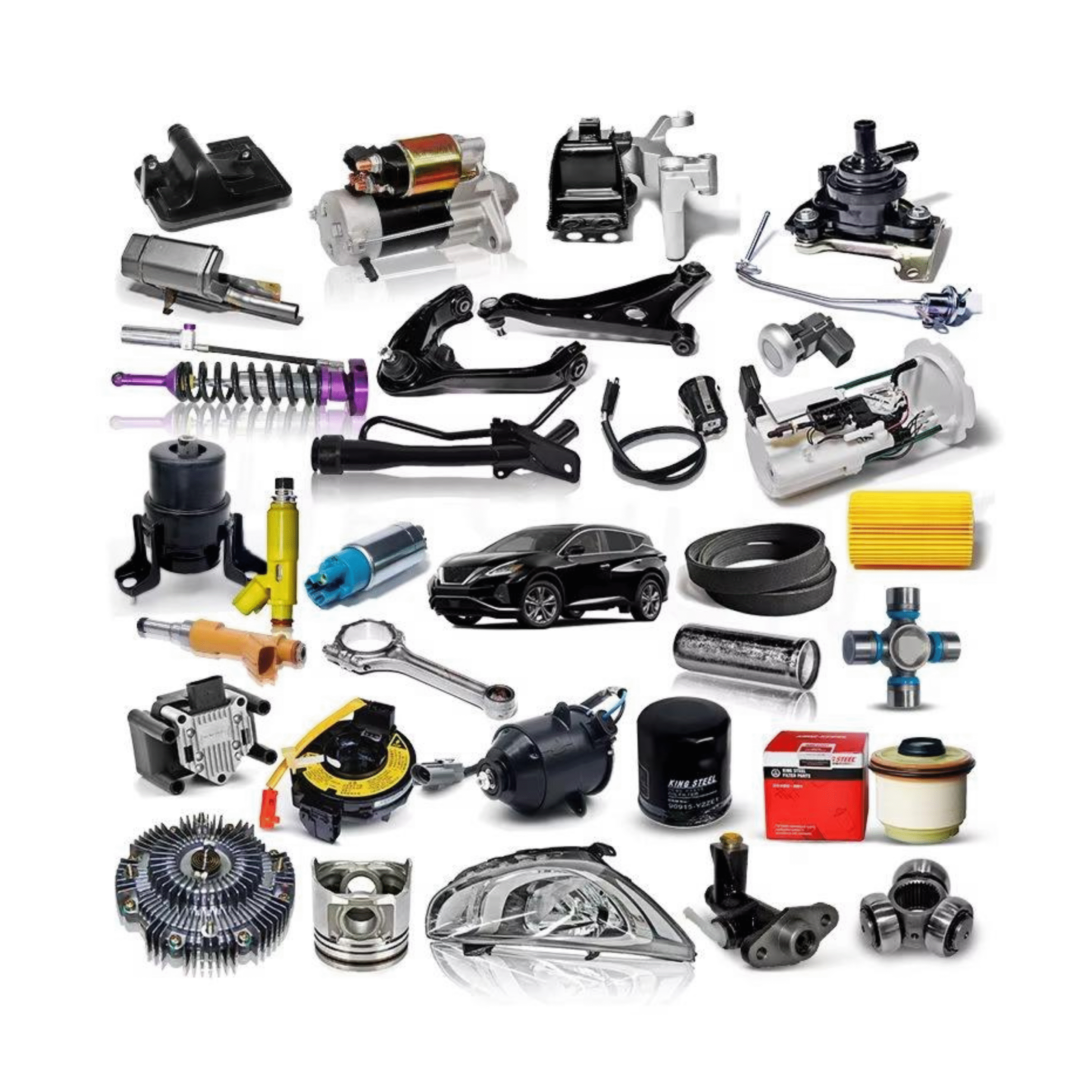 BYD Atto 3 Yuan Plus Dolphin Auto Spare Parts Components Body Suspension Engine Electrical System