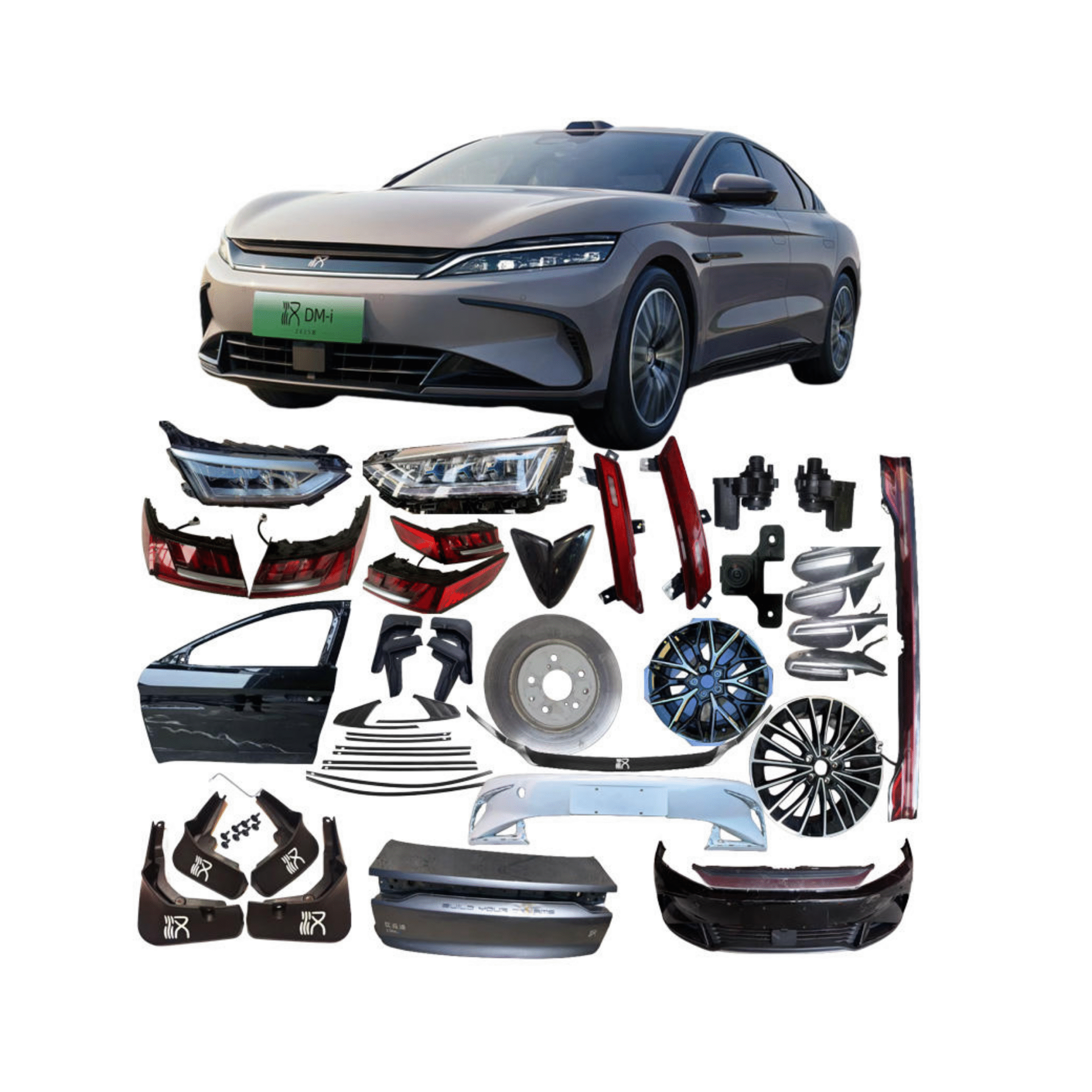 BYD Han Components Body Lighting Suspension Brake Drive System