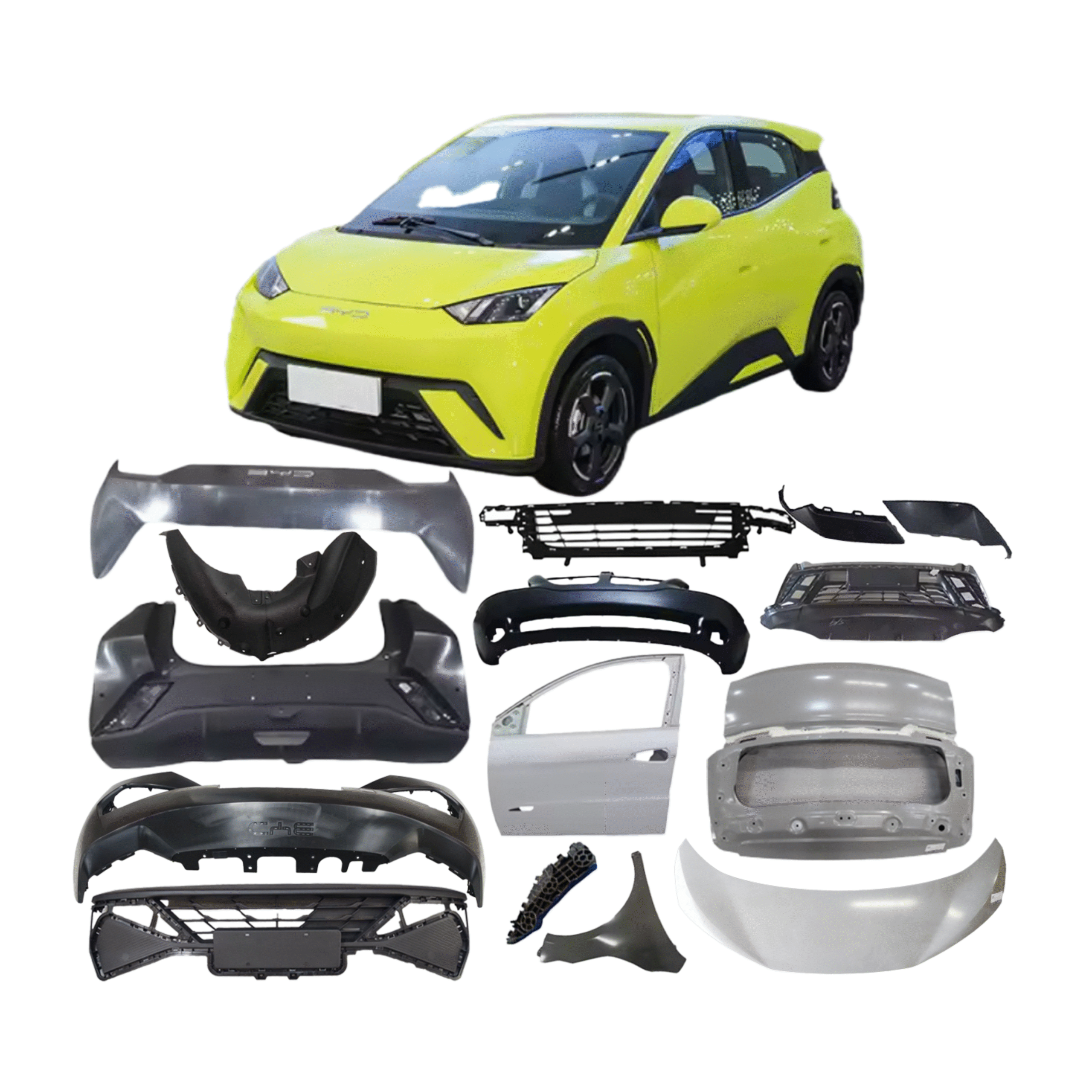 BYD Seagull Front Rear Bumper Headlight Fog Tail Light Hood Fender Door Wholesale Original Aftermarket New Auto Parts Accessories Spare.