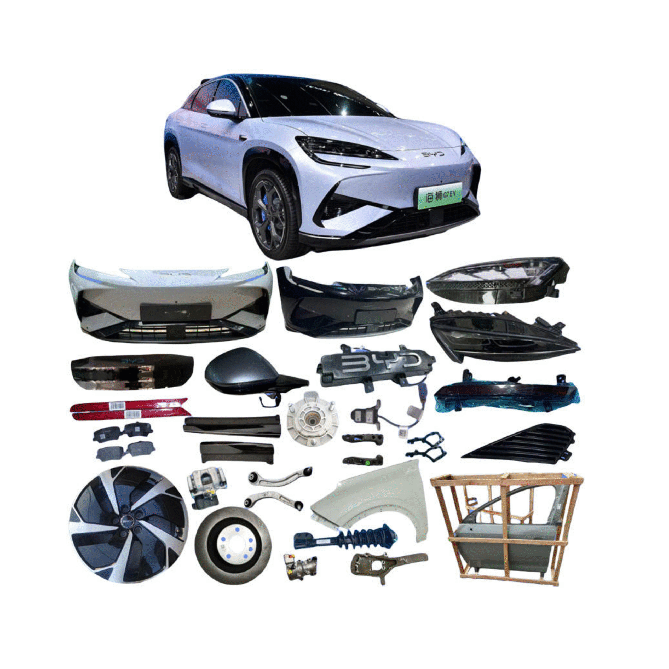 BYD Sealion 6 7 Accessories Spare Parts Electric Vehicle Parts Wholesale Original Aftermarket