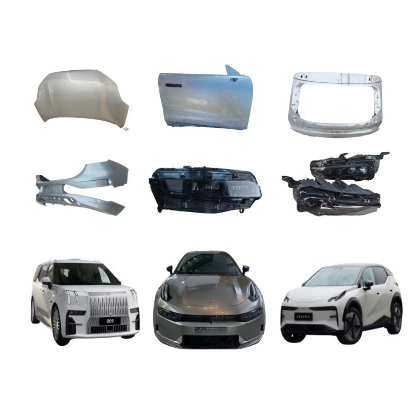 ZEEKR 001 009 X Door Hood Headlight Full Body Parts Wholesale Original Aftermarket Car Auto Parts Body Kits